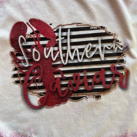 Southern Caviar Custom Crawdads or Mud Bug Lovers T-Shirt. Size Medium - Picture 3 of 10